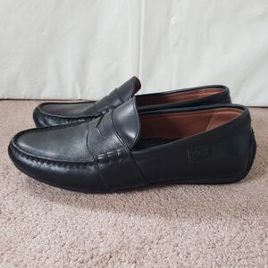 Polo Ralph Lauren Reynold Driver Loafers Size 9D Mens Black Casual Shoe Dress